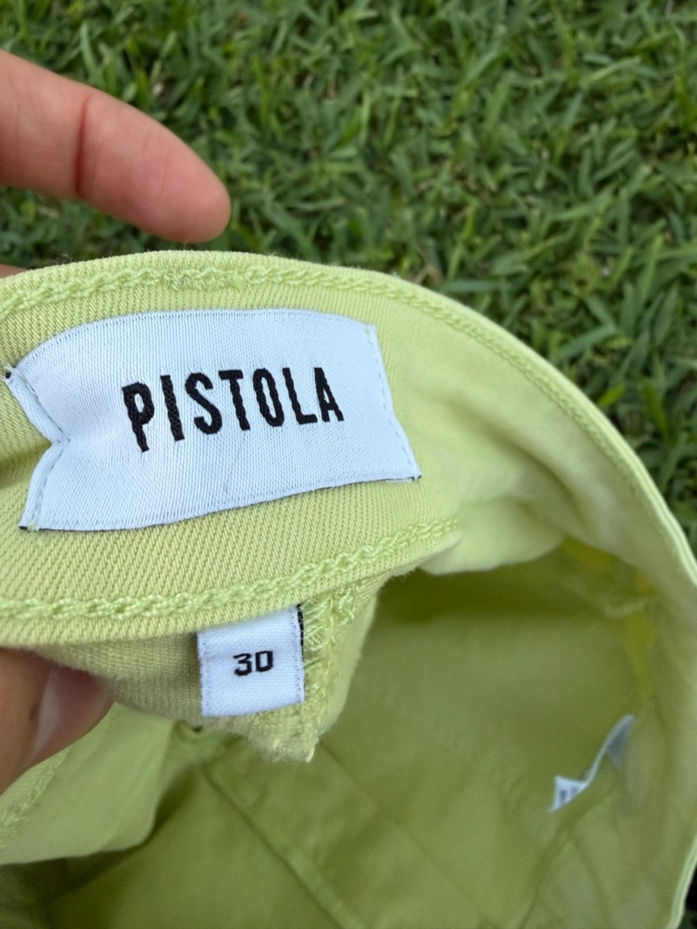 NWT Pistola Limeade Shorts Size 30 Tencel Blend Zip Pocket Summer - Picture 5 of 7